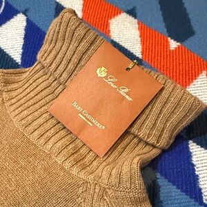 Vintage Loro Piana Cashmere Turtleneck in Tan